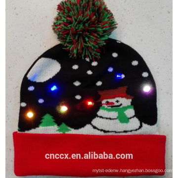 16SLY103 knit LED christmas beanie